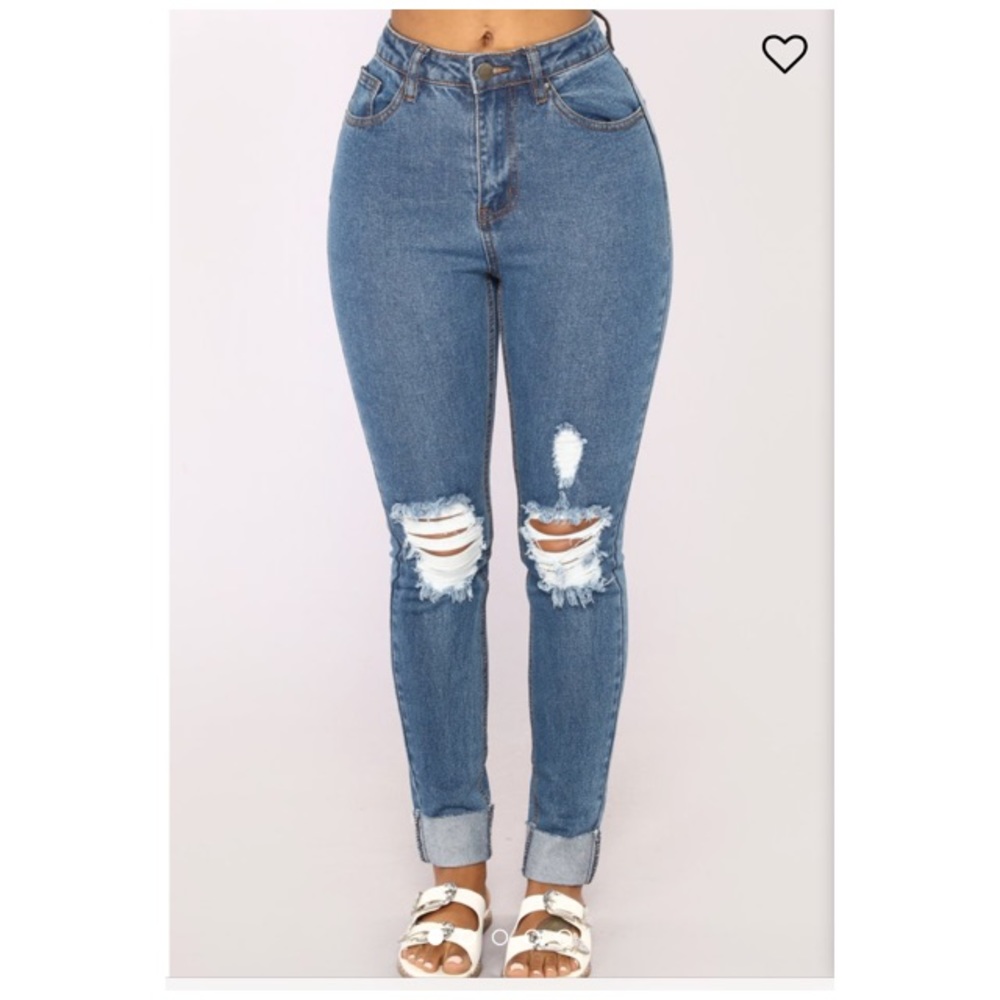 FashionNova Leg Day High Rise Jeans